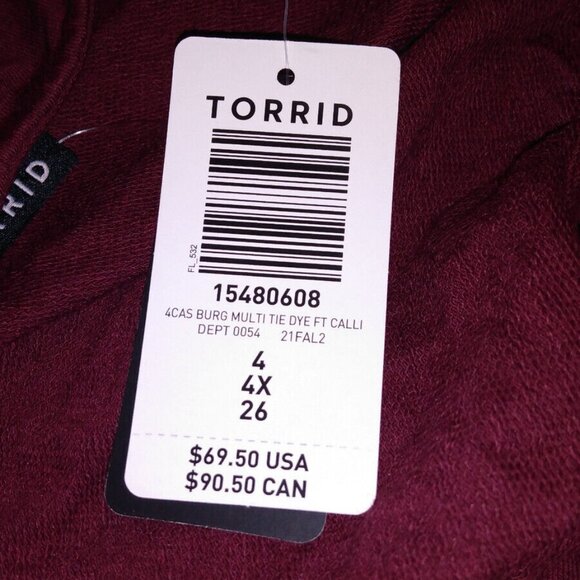 Torrid Women Dress Plus 4x Black Polyester Rayon Spandex Short Sleeve Waist Tie - Picture 2 of 4